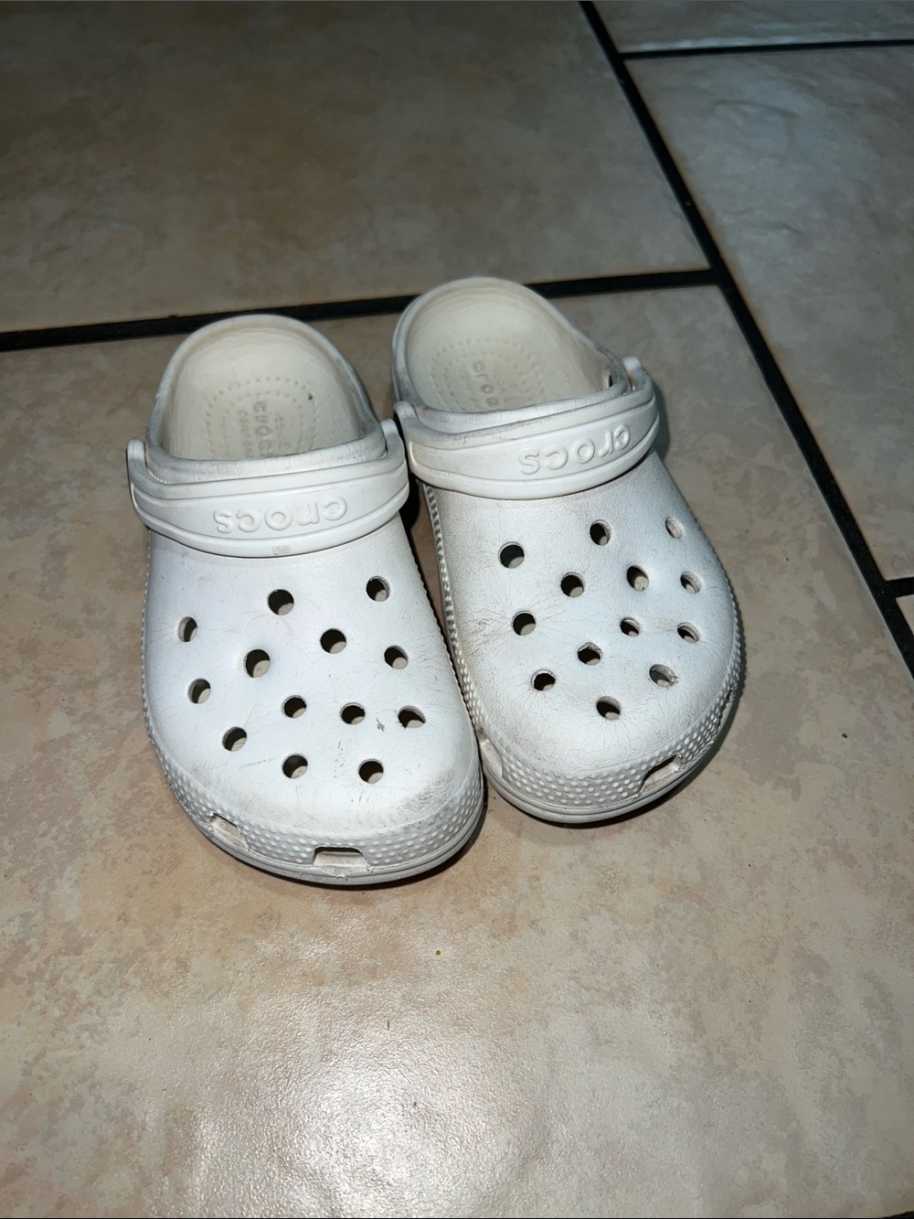 CROCS Kids White Classic Clog